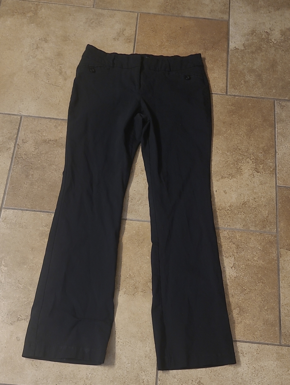 Women's Black Flare Dress Pants